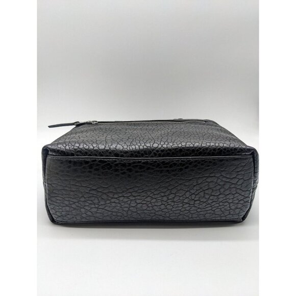 DKNY Gregorio textured faux-leather zip top medium tote satchel bag	 - BLACK - Picture 7 of 11